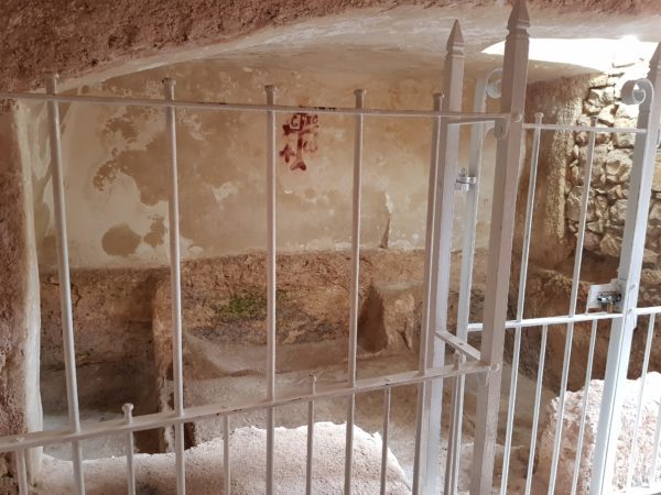 Empty tomb at the Garden Tomb, believed to be the place where Jesus was buried