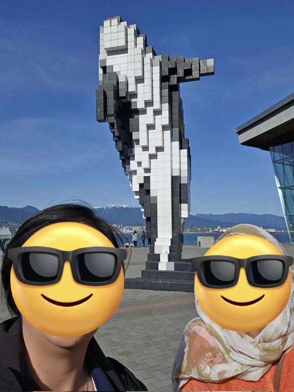 Selfie at the Digital Orca.