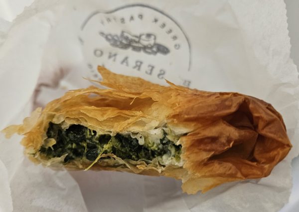 Spanakopita from Serano.